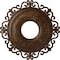 Ekena Millwork Orrington Ceiling Medallion (Canopies up to 6 1/4"), 22"OD x 6 1/4"ID x 1 3/4"P, Root Beer Crackle CM22ORRBC - alternate 1